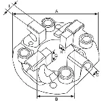 Držač, ugljene cetkice CARGO CAR131185 IC-372813