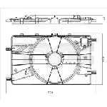 Držač, ventilator hladnjaka TYC TYC 825-0018-1 IC-DC62C7