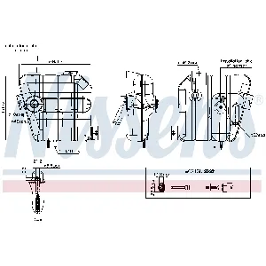 Ekspanzioni sud, rashladna tečnost NISSENS NIS 996084 IC-G0Q9KF