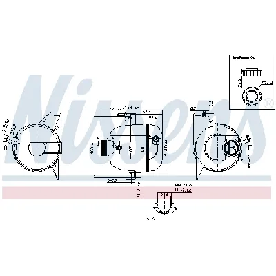 Ekspanzioni sud, rashladna tečnost NISSENS NIS 996118 IC-G0SEVS