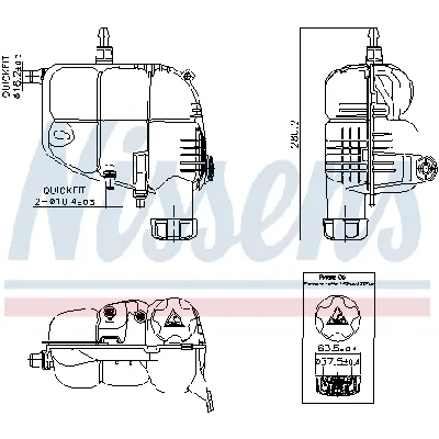 Ekspanzioni sud, rashladna tečnost NISSENS NIS 996185 IC-G0WC82