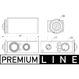 Ekspanzioni ventil, klima-uređaj MAHLE AVE 18 000P IC-G0LN87
