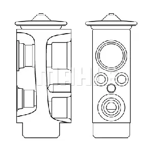 Ekspanzioni ventil, klima-uređaj MAHLE AVE 6 000S IC-G0LN82