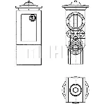 Ekspanzioni ventil, klima-uređaj MAHLE AVE 61 000P IC-G0KD12