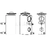Ekspanzioni ventil, klima-uređaj MAHLE AVE 77 000P IC-G0KD17