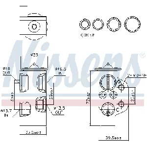 Ekspanzioni ventil, klima-uređaj NISSENS NIS 999314 IC-G0QDAT