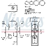 Ekspanzioni ventil, klima-uređaj NISSENS NIS 999377 IC-G0UAUH