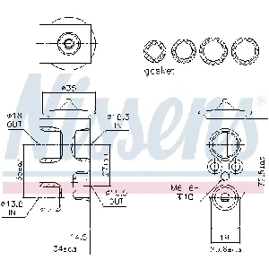 Ekspanzioni ventil, klima-uređaj NISSENS NIS 999379 IC-G0UAUG