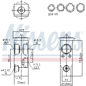 Ekspanzioni ventil, klima-uređaj NISSENS NIS 999386 IC-G0UAUK