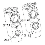 Ekspanzioni ventil, klima-uređaj NRF NRF 38399 IC-B2C7D3