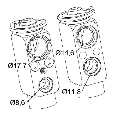 Ekspanzioni ventil, klima-uređaj NRF NRF 38399 IC-B2C7D3