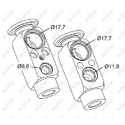 Ekspanzioni ventil, klima-uređaj NRF NRF 38477 IC-D2EB05