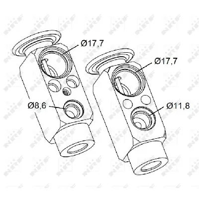 Ekspanzioni ventil, klima-uređaj NRF NRF 38478 IC-D2EB07