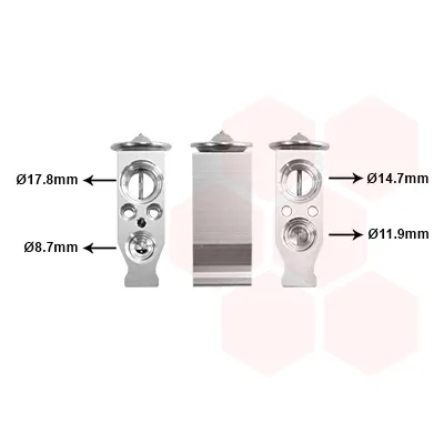 Ekspanzioni ventil, klima-uređaj VAN WEZEL WEZ09001245 IC-E274B0