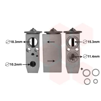 Ekspanzioni ventil, klima-uređaj VAN WEZEL WEZ13001359 IC-E274B6