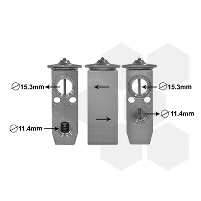 Ekspanzioni ventil, klima-uređaj VAN WEZEL WEZ13001365 IC-E274B7