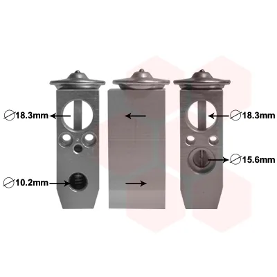 Ekspanzioni ventil, klima-uređaj VAN WEZEL WEZ25001291 IC-E274C4