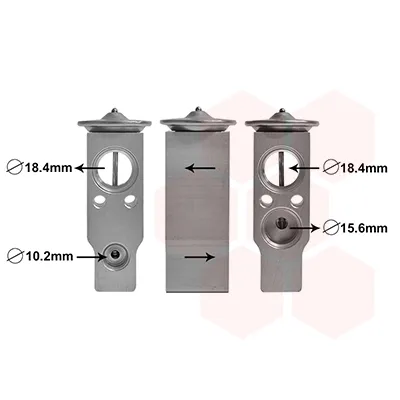Ekspanzioni ventil, klima-uređaj VAN WEZEL WEZ53001637 IC-E274F6