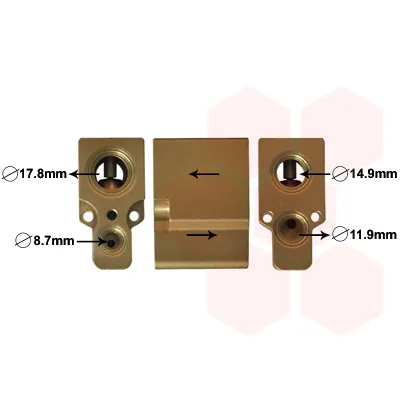 Ekspanzioni ventil, klima-uređaj VAN WEZEL WEZ58001076 IC-E274FF