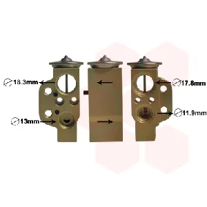 Ekspanzioni ventil, klima-uređaj VAN WEZEL WEZ74001076 IC-E2750A