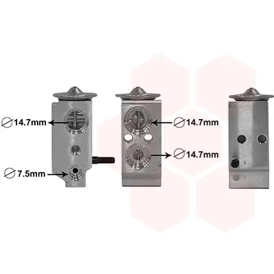 Ekspanzioni ventil, klima-uređaj VAN WEZEL WEZ82001300 IC-E27510