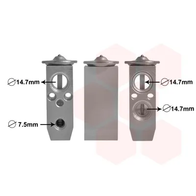 Ekspanzioni ventil, klima-uređaj VAN WEZEL WEZ82001384 IC-E27514