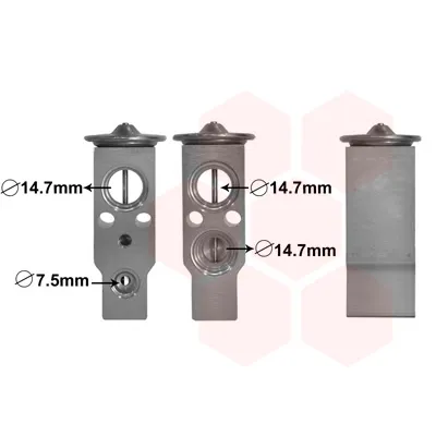 Ekspanzioni ventil, klima-uređaj VAN WEZEL WEZ82001386 IC-E27516