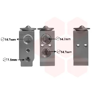 Ekspanzioni ventil, klima-uređaj VAN WEZEL WEZ83001186 IC-E27519