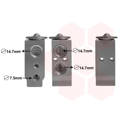 Ekspanzioni ventil, klima-uređaj VAN WEZEL WEZ83001186 IC-E27519