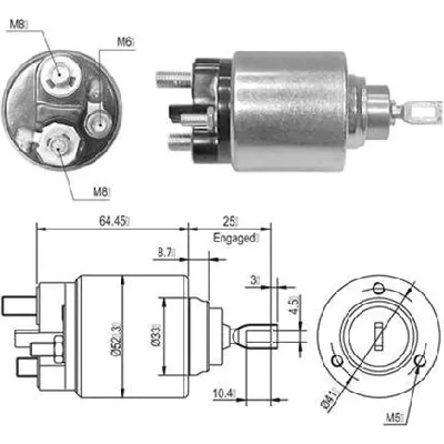 Elektromagnetni prekidač, starter MAGNETI MARELLI 940113050010 IC-A86EDF