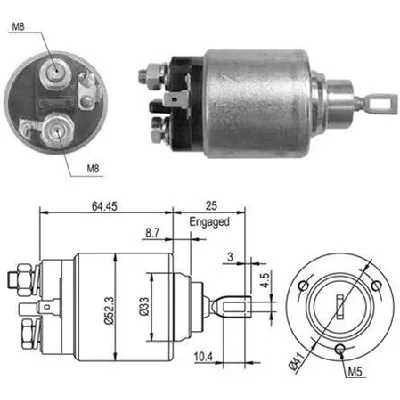 Elektromagnetni prekidač, starter MAGNETI MARELLI 940113050012 IC-A86EE1