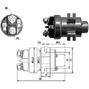 Elektromagnetni prekidač, starter MAGNETI MARELLI 940113050018 IC-B4B1F3