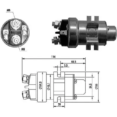 Elektromagnetni prekidač, starter MAGNETI MARELLI 940113050019 IC-B4B1F4