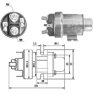 Elektromagnetni prekidač, starter MAGNETI MARELLI 940113050020 IC-B4B1F5