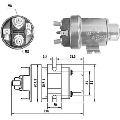 Elektromagnetni prekidač, starter MAGNETI MARELLI 940113050020 IC-B4B1F5