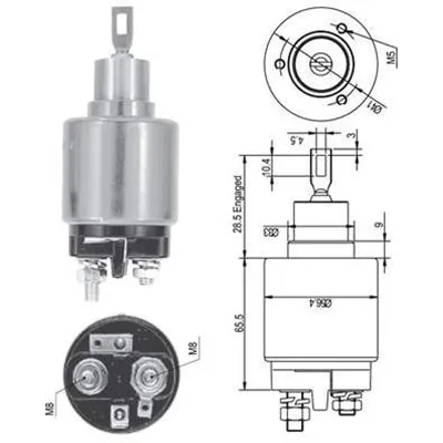 Elektromagnetni prekidač, starter MAGNETI MARELLI 940113050127 IC-A86F06