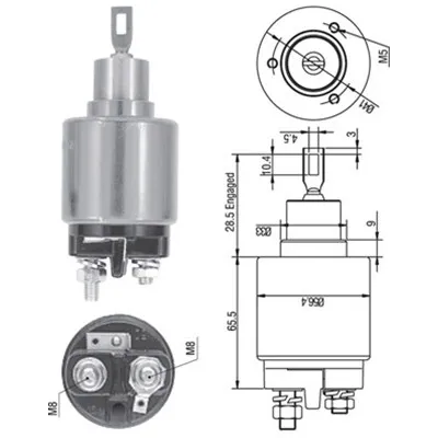 Elektromagnetni prekidač, starter MAGNETI MARELLI 940113050128 IC-A874A9