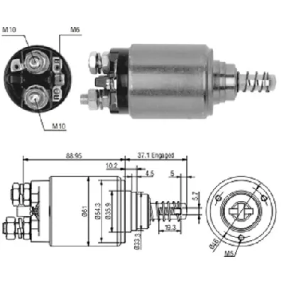 Elektromagnetni prekidač, starter MAGNETI MARELLI 940113050186 IC-A874D2