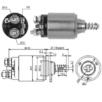 Elektromagnetni prekidač, starter MAGNETI MARELLI 940113050189 IC-A8746E