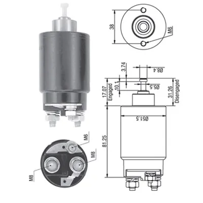 Elektromagnetni prekidač, starter MAGNETI MARELLI 940113050264 IC-A8754F