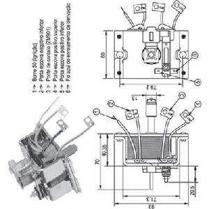 Elektromagnetni prekidač, starter MAGNETI MARELLI 940113050337 IC-A874DF