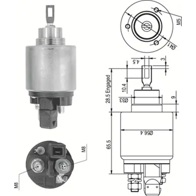 Elektromagnetni prekidač, starter MAGNETI MARELLI 940113050343 IC-A874EA