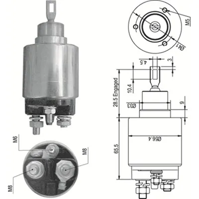 Elektromagnetni prekidač, starter MAGNETI MARELLI 940113050348 IC-A86F29