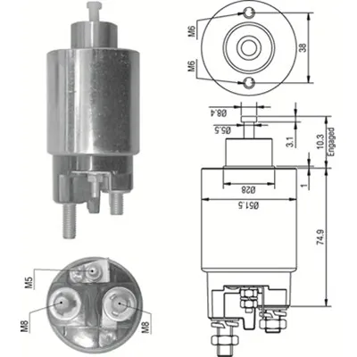 Elektromagnetni prekidač, starter MAGNETI MARELLI 940113050354 IC-B4B1FC