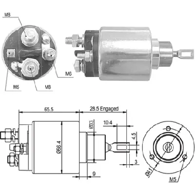 Elektromagnetni prekidač, starter MAGNETI MARELLI 940113050363 IC-A874BC