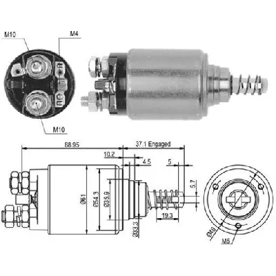 Elektromagnetni prekidač, starter MAGNETI MARELLI 940113050376 IC-A874DA