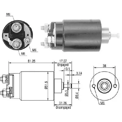 Elektromagnetni prekidač, starter MAGNETI MARELLI 940113050404 IC-A87550