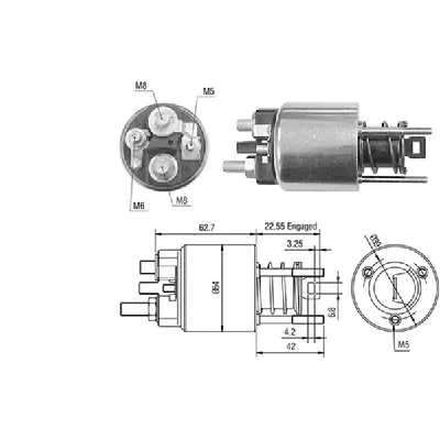 Elektromagnetni prekidač, starter MAGNETI MARELLI 940113050423 IC-B4B200