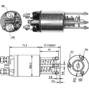 Elektromagnetni prekidač, starter MAGNETI MARELLI 940113050460 IC-A86F33
