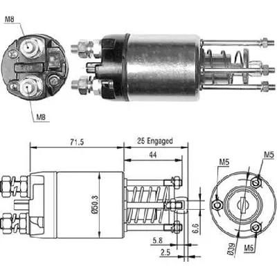 Elektromagnetni prekidač, starter MAGNETI MARELLI 940113050460 IC-A86F33